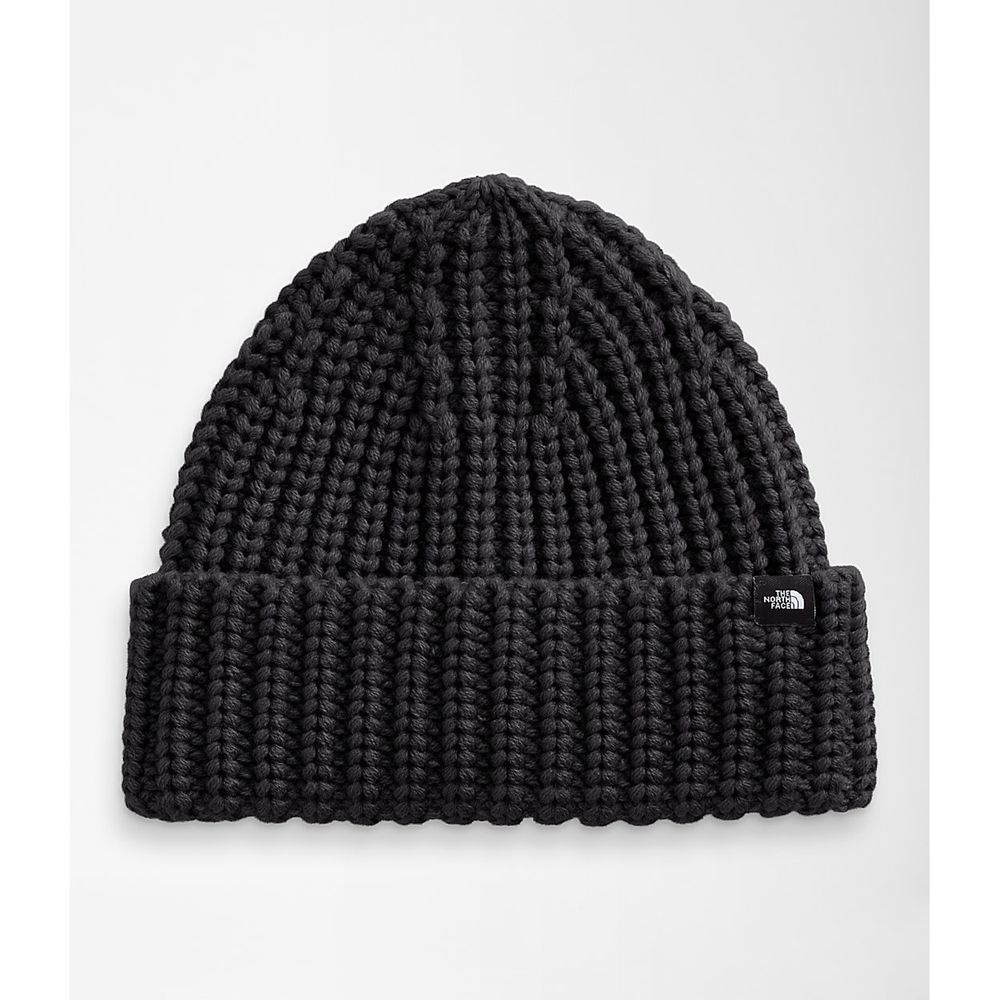 The North Face Beanies Mens Australia - The North Face Chunky-Knit Watchman Black (AQY-438901)